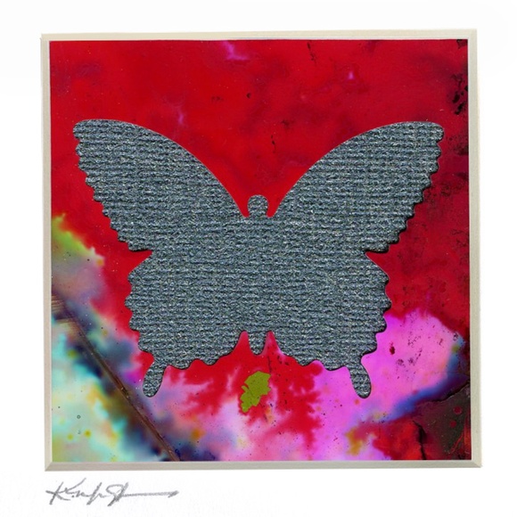 Original Butterfly Collage Art - Butterfly Collage 21 - Picture 3 of 3